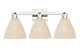 Innovations - 716-3W-PN-NBD-75-NAT - Three Light Bath Vanity - Arcadia - Polished Nickel
