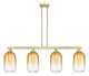 Innovations - 716-4I-AB-G482-7AM - Four Light Island Pendant - Arcadia - Antique Brass