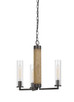 Cal Lighting - FX-3665-3 - Three Light Chandelier - Silverton - Dark Bronze/Wood