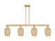 Innovations - 716-4I-BB-G457-6ME - Four Light Island Pendant - Arcadia - Brushed Brass