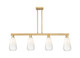 Innovations - 716-4I-BB-G480-6OP - Four Light Island Pendant - Arcadia - Brushed Brass
