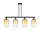 Innovations - 716-4I-BK-G482-7AM - Four Light Island Pendant - Arcadia - Matte Black