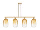 Innovations - 716-4I-CB-G482-7AM - Four Light Island Pendant - Arcadia - Champagne Bronze