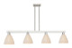 Innovations - 716-4I-SN-NBD-75-NAT - Four Light Island Pendant - Arcadia - Brushed Satin Nickel