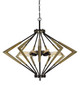 Cal Lighting - FX-3709-9 - Nine Light Chandelier - Malounta - Antique Brass/Black