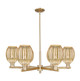 Innovations - 716-6CR-CB-G459-6ME - Six Light Chandelier - Arcadia - Champagne Bronze