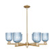 Innovations - 716-6CR-CB-G559-5BL - Six Light Chandelier - Arcadia - Champagne Bronze