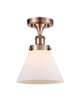 manufacturer_finish:Antique Copper|manufacturer_glass:Matte White|light_output:220.00lm|color_temperature:2200K|cri:99
