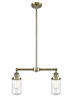 Innovations - 209-AB-G314-LED - LED Island Pendant - Franklin Restoration - Antique Brass