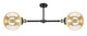 Innovations - 209-BAB-G208-10 - Two Light Island Pendant - Franklin Restoration - Black Antique Brass