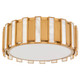 Cyan - 11948 - Four Light Flush Mount - Volterra - Aged Brass