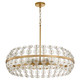 Cyan - 11960 - Six Light Pendant - Selena - Aged Brass