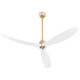 Cyan - 11979 - 62Ceiling Fan - Bora Bora - Aged Brass/Studio White