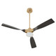 Cyan - 11981 - 58Ceiling Fan - Alisio - Aged Brass/Dark Walnut