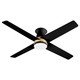 Cyan - 11984 - 52Ceiling Fan - Santa Ana - Aged Brass/Black Cyan - 11984 - 52Ceiling Fan - Santa Ana - Aged Brass/Black