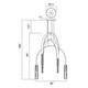 Curva LED Chandelier (1725P38-6-624)