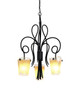 Kalco - 4298TO/ANTQ - Three Light Chandelier - Tribecca - Tortoise Shell