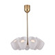 Kalco - 524355WBWT - Nine Light Chandelier - Cocoon - Winter Brass