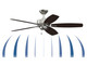 Aire Deluxe 52" Ceiling Fan (FP6284BN)