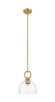 Innovations - 485-1S-BB-G486-8CL - One Light Mini Pendant - Downtown Urban - Brushed Brass