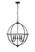 Millennium - 12305-MB - Five Light Chandelier - Artemis - Matte Black