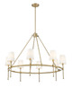 Millennium - 16608-VB - Eight Light Chandelier - Adorra - Vintage Brass