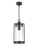 Millennium - 192401-PBK - One Light Outdoor Hanging Lantern - Braselton - Powder Coated Black