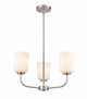 Millennium - 214003-BN - Three Light Chandelier - Laphia - Brushed Nickel
