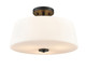 Millennium - 214103-MB - Three Light Semi-Flush Mount - Laphia - Matte Black