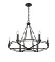 Millennium - 21606-MB - Six Light Chandelier - Jody - Matte Black