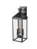 Millennium - 22903-PBK - Three Light Outdoor Wall Sconce - Yates - Painted Black