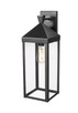 Millennium - 22921-PBK - One Light Outdoor Wall Sconce - Yates - Painted Black