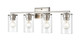 Millennium - 2704-BN - Four Light Vanity - Verlana - Brushed Nickel