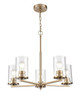 Millennium - 2715-MG - Five Light Chandelier - Verlana - Modern Gold