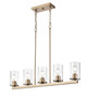 Millennium - 2725-MG - Five Light Chandelier - Verlana - Modern Gold