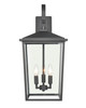 Millennium - 2974-PBK - Three Light Outdoor Wall Lantern - Fetterton - Powder Coated Black