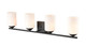 Millennium - 3184-MB - Four Light Vanity - Durham - Matte Black