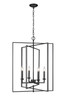 Millennium - 3232-MB - Four Light Pendant - Nellis - Matte Black