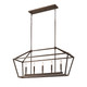 Millennium - 3245-RBZ - Five Light Pendant - Corona - Rubbed Bronze