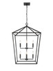 Millennium - 3335-MB - Eight Light Pendant - Corona - Matte Black
