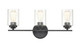 Millennium - 3683-MB - Three Light Vanity - Moven - Matte Black