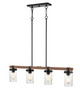 Taos Four Light Island Pendant (3824-MB/WG)