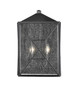 Millennium - 42642-PBK - Two Light Outdoor Wall Sconce - Caswell - Powder Coated Black