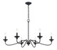 Delvona Six Light Chandelier (4386-MB)
