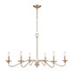 Millennium - 4386-MG - Six Light Chandelier - Delvona - Modern Gold