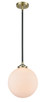 manufacturer_finish:Black Antique Brass|manufacturer_glass:Cased Matte White Beacon|light_output:220.00lm|color_temperature:2200K|cri:99