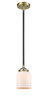 manufacturer_finish:Black Antique Brass|manufacturer_glass:Cased Matte White Small Bell|light_output:220.00lm|color_temperature:2200K|cri:99