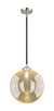 Innovations - 284-1S-BPN-G208-12 - One Light Mini Pendant - Nouveau - Black Polished Nickel