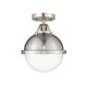 Innovations - 288-1C-SN-HFS-82-SN - One Light Semi-Flush Mount - Nouveau 2 - Brushed Satin Nickel Innovations - 288-1C-SN-HFS-82-SN - One Light Semi-Flush Mount - Nouveau 2 - Brushed Satin Nickel