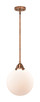 manufacturer_finish:Antique Copper|manufacturer_glass:Cased Matte White Beacon|light_output:220.00lm|color_temperature:2200K|cri:99
